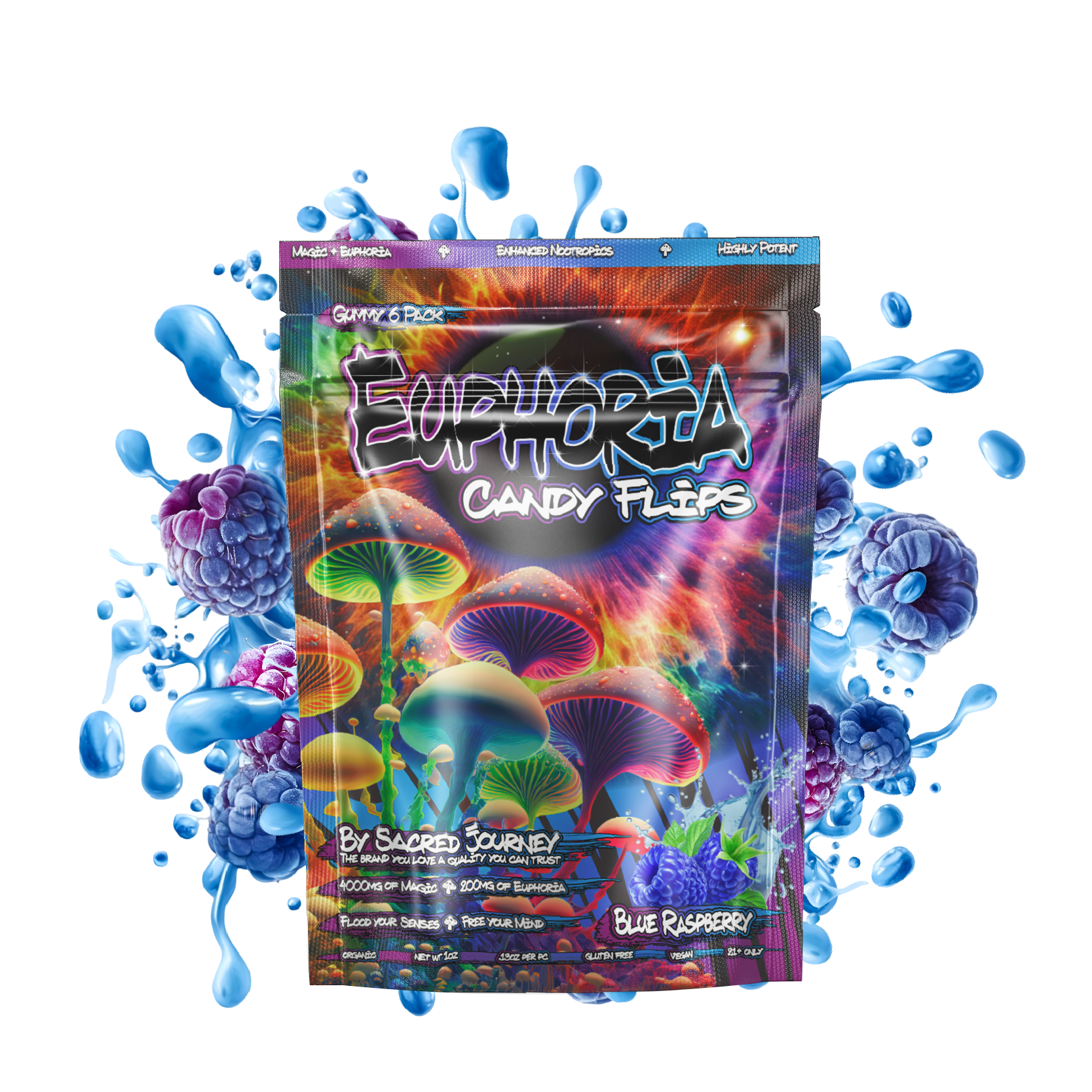 Blue Raspberry Candy Flip